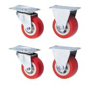 Universal Silent Swivel Caster Wheels 4 Pack 1.5 Inch Replacement Wheels for Furniture Mobile Trolley Smooth Rolling Heavy Duty Caster for Easy Movement