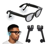 Universal Silicone Audio Enhancer for AI & AR Smart Glasses - Sound Booster Attachment Compatible with RayBan Oakley Meta, Rokid, XREAL, VITURE, Rayneo, Inmo & More - Louder Sound, Privacy Listening