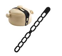 Universal Silicone Lid Holder for Slow Cooker - Reusable Elastic Strap with Automatic Closure | For 21.46 Inch Food Grade Pots for Lunch Boxes | Ut