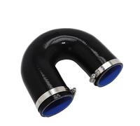 Universal Silicone Tubing Hose U-shaped 180 Degrees Connector Adapter Car Intercooler Turbo Intake Pipe Silica Gel Coupler Black(ID 45MM)