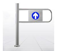 Universal Single Door Security Barrier for Supermarket Entry Rotating Industrial Gate for Store/Warehouse/Library 70x100cm Left Side Installation