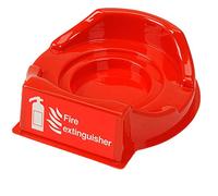 Universal Single Fire Extinguisher Point Plinth Stand Fits All Makes and Models (RED)