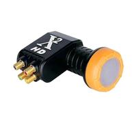 Universal Single Twin 2 out Quad 4 Output LNB for Satellite Dish Freesat SKY HD TV Satellite Receiver for MK4 Zone Dishes Feed Horn Design with Spirit Level Bracket (4 out lnb with SKY lnb holder)