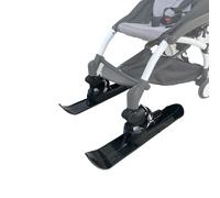 Universal Ski Plate for Baby Buggy and Pet Carts, Snow or Beach Stroller Glider, Skiing Board & Beach Skateboard for Wheelcharis