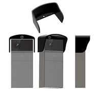 Universal Slim Smart Video Wireless Doorbell Rain Cover Hood Weather Shield Glare Protector Up To 62mm Wide Black Works with Laxihub B1