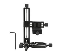 Universal Smartphone Holder, Adjustable Telescope Bracket, Aluminum Alloy Retractable Phone Adapter with Fine Tuning Screw, Compatible with Most Smartphones for Astrophotography an