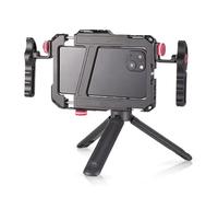 Universal Smartphone Stabilizer Kit with Dual Handles and Quick Release, Includes Tripod and Mounts for Video Production and Live Streaming