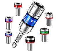 Universal Socket Set Non-Slip Flexible Hexagonal | Universal Joint Socket Adapter Set for DIY Hardware Assembly Furniture Garage Motorcycle Use