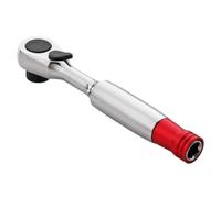 Universal Socket Wrench Chrome-Plated Heavy Duty Portable Hand Tools | 1/4Inch 2-In-1 Drive Socket Wrenches for Motorcycle Home Woodworking Cabinet Construction Mechanic Men