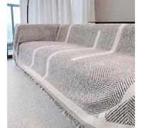 Universal Sofa Cover Jacquard Couch Throw, One-Piece Corner Sofa Cover, Soft Breathable Slipcover for Couch, Dog Friendly Furniture Protector, All Season Sofa Cover(Size:(180 * 130) CM,Color:A)