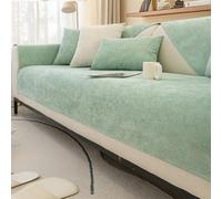 Universal Sofa Cover Waterproof Velvet Couch Protector for Pets Slip Resistant Fits 1 2 3 Seater All Seasons Green 110 x 110 cm Stylish Home Décor.