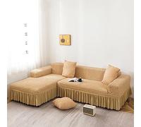 Universal Sofa Covers, Full-Wrapped Stretch Sofa Slipcovers, L Shape Sectional Couch Covers, Wear-Resistant Chaise Cushion Covers for Pets Kids Children Dog Cat ( Color : C , Size : 4-seater 235-300cm