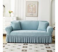 Universal Sofa Covers with Ruffle Skirts - Soft Touch, Pet-Friendly Fabric for 1/2/3/4/5 Seaters - Easy Inll, Slish Printed Designs for Family Protect
