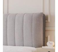 Universal Soft Cotton Bed Headboard Cover Grey 190x60cm - Upholstered Bed Headboard Protector for Double/Single/Three-Quarter Beds Stylish and Durable