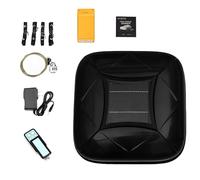 Universal Solar Powered Car Cover, Portable Sunshade with Solar Charging & Burglar Alarm, Remote Control, 4-Layer Breathable Heat Insulation