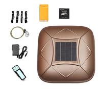 Universal Solar Powered Car Cover, Portable Sunshade with Solar Charging & Burglar Alarm, Remote Control, 4-Layer Breathable Heat Insulation