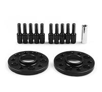 Universal Spacer 15mm 66.6mm 5x112mm Hub Centric Bore Wheel Spacers M14x1.5 Tapered Bolts For Q5 SQ5 TT102127 Forged Wheels(Black bolts)