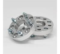 Universal Spacer For Toyota 86 Hubcentric Wheel Spacers 2Pieces 15/20/25/30mm 5x100 56.1mm Adapter 5 Lug Separadores Forged Wheels(15mm Silver)