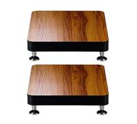 Universal Speaker Stands - 15.7" x 17.7" Audio Amplifier Stand & Subwoofer Isolation Platform, Desktop Floor Mounts for Home Theater Speakers, Enhanced Sound Quality
