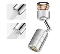 Universal Splash Filter Faucet 720 Rotating Faucet Extender Aerator with 2 Water Outlet Modes,All Copper Material,Suitable for Kitchen and Bathroom