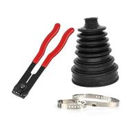Universal Split CV Boot Kit Driveshaft Stretchy Rubber Outer Gaiters Easy Fit With Clips Cv Pliers(Boot uncuta plier)
