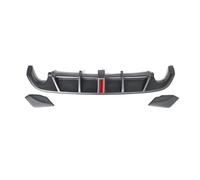 Universal Spoiler For VW for Golf MK6 GTI 2008 2009 2010 2011 2012 2013 Car Rear Diffuser Lip Body Kit Bumper Spoiler Plastic Splitter(Exhaust head)