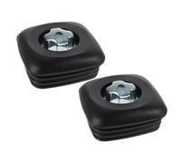 Universal Square Blender Lid Replacement with Tight Seal 2pcs | BPA-free Plastic, Easy-Grip Handle, Black Finish, Spare Part for Kitchen Countertop Use