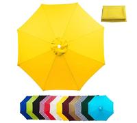 Universal Square Patio Umbrella Replacement Canopy, Water Resistant Outdoor Parasol Top Cover, Durable Fabric for Garden, Beach & Pool, Cantilever Umbrella Cloth