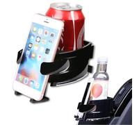 Universal Stable Car Phone Mount Air Vent Holder Cup Holder Phone Mount for Car Car Cellphone Large Adapter Adjustable Phone Holder for Car Compatible Iphone Samsung Etc Car Accessories Phone (Black)