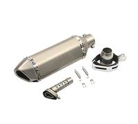 Universal Stainless Motorcycle Exhaust Muffle - Modified Escape with Deep Roar Sound Easy Installation for Most Motorcycles