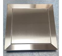 Universal Stainless Steel Access Panel - Touch Latch for Electrical & Plumbing, Custom Sizes 4-37in, Durable Drywall Door, Attic Hatch (16x18in/40x45cm)