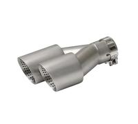 Universal Stainless Steel Car Dual Exhaust Pipe Muffler Tips Nozzles(Right ID 63-OD 89mm)