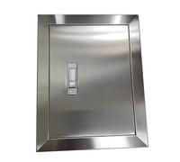 Universal Stainless Steel Crawl Space Access Door Panel, Outdoor Kitchen Doors BBQ Island Single Panel, Plumbing Access Hatch Wall Hole Cover with Push Latch(49.5x49.5cm/19.5x19.5)