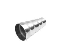 Universal Stainless Steel Exhaust 5 Step Reducer Adapter Connector Tube Pipe Cone