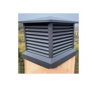 Universal Stainless Steel Fireplace Chimney Cap - Round Rain Shield Flue Protector Cover 32x32 Inch Prevents Rain & Animals Outdoor Roof Vent Protection
