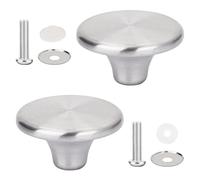Universal Stainless Steel Lid Knob Replacement Set, 2 Set Dutch Oven Knob Replacemen for Le Creuset, Aldi, Lodge Enameled Dutch Oven, Frying Pan, Saucepan Cover