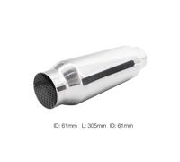 Universal Stainless Steel Round Outlet Muffler ESR8 - Simoni Racing