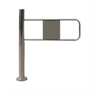 Universal Stainless Steel Safety Barrier - 90° Manual Swing Gate, Auto-Rebound Design, Push-Open Function (100 × 97 cm, Left Side) for Secure Entry