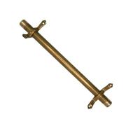 Universal Stair Carpet Securing Rods -Minimalist Style Gold Brass Finish, Complete with Bracket Hardware for Secure Installation(1pc,L85cm(33 1/2"))