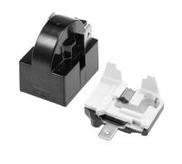 Universal Starting Relay Refrigerator PTC Start Relay 1/2 Pin 15 Ohm + 1/6H Compressor Overload Protector(2PIN)