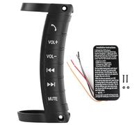 Universal Steering Wheel Button Remote Control, Wireless 2 Din DVD Controller with 6 Customizable Navigation Buttons for Android Car Stereo, Easy Install