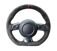 Universal Steering Wheel Cover Non-Slip Black Suede DIY Car Steering Wheel Cover Braid For TT For TTS For 8J 2006-2014 For A3 For S3 For 8P Sportback For R8