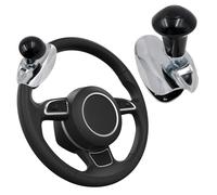 Universal Steering Wheel Knob, Spinner Aid for Tractor, Lorry, HGV, Car and Ride On Mower, Clamp On ABS Turning Handle