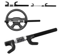 Universal Steering Wheel Lock 5 Digit Combination Wheel Lock car Anti-Theft Steering Wheel Lock Steering Lock Password Steering Wheel Keyless Lock for Cars, Trucks, SUV, Golf Carts, Trailers