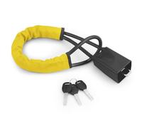 Universal Steering Wheel Lock Anti-Theft Device for Cars Trucks Security Steering Wheel Seat Belt Lock with 3 Keys,Effectively Anti Thieves to Turn The Steering Wheel (Yellow)