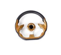Universal Steering Wheel RASTP 13 Inch All-Season Universal Racing Steering Wheel For Car Modification Gaming Kart Racing Deep Dish Design(Mahogany Color)