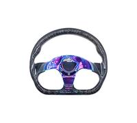 Universal Steering Wheel Universal Acrylic Transparent Glow In The Dark Quick Release Steering Wheel 13in 330mm For Nardi Compatible Deep Dish Design(Color black)