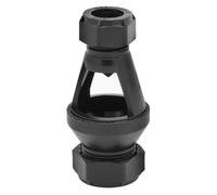 Universal Straight Tundish 15mm x 22mm for Unvented Hot Water Cylinders, Large Viewing Window, Antispray Nozzle (Single)