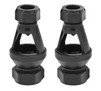 Universal Straight Tundish 15mm x 22mm for Unvented Hot Water Cylinders, Large Viewing Window, Antispray Nozzle (Twin Pack)