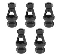 Universal Straight Tundish 15mm x 22mm for Unvented Hot Water Cylinders, Large Viewing Window, Antispray Nozzle (Five Pack)